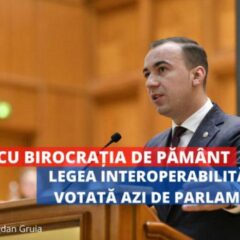 Bogdan Ivan Gruia: ”Astăzi am dat o lovitură puternică birocrației: Legea interoperabilității a fost votată!”