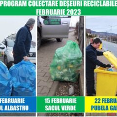 Important: În luna FEBRUARIE 2023, programul de colectare a deșeurilor reciclabile în municipiul Bistrița și localitățile componente începe din data de 08 februarie!